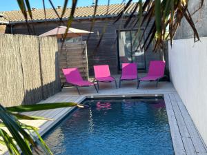 Maisons de vacances Maison de l-ocean 100m des plages - piscine chauffee 2 chambres : photos des chambres