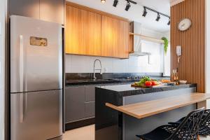 Apto 2 dormitórios na praia de Bombas - 6 pessoas