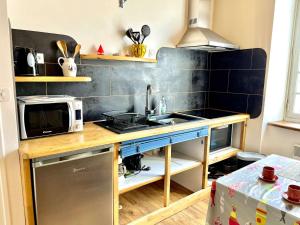 Spacieux studio 48 m², cœur de ville, Étretat - FR-1-479-221