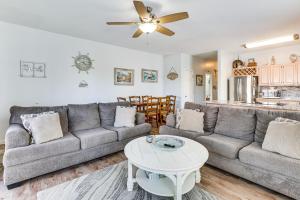 Carolina Beach Condo with Deck Steps to Shore!