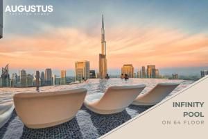 Paramount - Luxury 2BR Apartments with Burj or Sea Views - Access to the Infinity Pool on 64th Floor