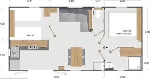 Campings Ocean Soleil Relax Mobil Home LaPignade 4 etoiles : photos des chambres