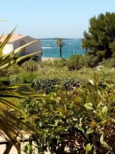 T2 DANS DOMAINE PRIVE PISCINE TENNIS PARC PARC AQUATIQUE VUE MER ET PLAGE