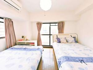 Lucky sky周围设施配套齐全1Ldk可容纳5人 徒步心斋桥商圈 高楼层俯瞰大阪