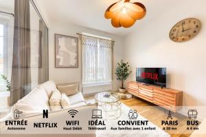 Appartements L-Alma - Escapade d-Ete a 15min de Paris & Versailles : photos des chambres