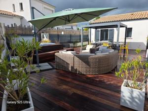 Maisons de vacances Maison familiale en bord de mer avec JACUZZI : photos des chambres