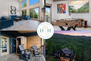 Rivers Place - Luxury Cabin, Sleeps 20, Pool, Sauna and Views