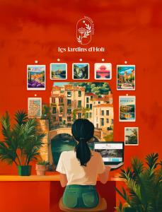 Maisons d'hotes Les Jardins d'Holi appartement proche Uzes : photos des chambres