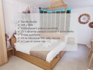 La Suite Balinaise - Balnéo - Wifi - Netflix - Proche centre ville