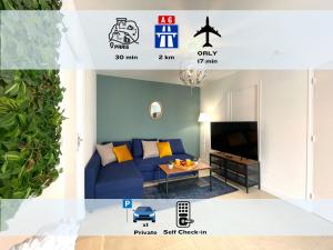 Appartements Agreable 2 chambres avec Parking Proche Orly et T12 : photos des chambres