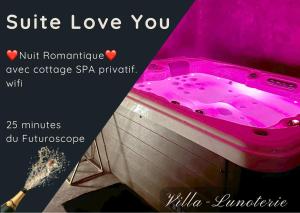 Love You Suite Romantique Spa 25min du futuroscope