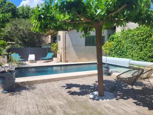 Appartement avec piscine partagée
