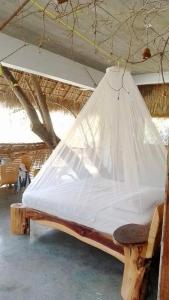 La casa de los árboles frente a la playa con alberca