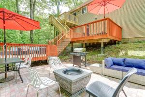 Creek Front Pocono Mountain Getaway with Game room & Sauna