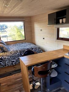 A tiny house with a big view