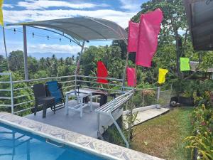 Island samal overlooking view house with swimming pools