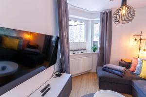 Ferienwohnung Liftquartier mit Kamin und Balkon