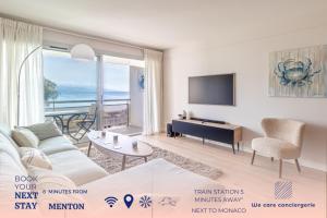 magnificent 2-room apartment sea view Roquebrune