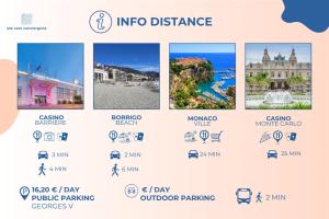 Maisons de vacances Big Studio, Biovs , Central Menton, Casino : Appartement