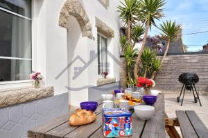 Maisons de vacances LocaLise - M5 - Maison de vacances sur le port de Lechiagat - terrasse entierement close - Wifi inclus - Draps inclus - Animaux bienvenus : photos des chambres