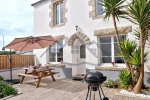 Maisons de vacances LocaLise - M5 - Maison de vacances sur le port de Lechiagat - terrasse entierement close - Wifi inclus - Draps inclus - Animaux bienvenus : Maison 3 Chambres