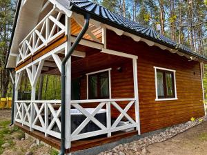 Leśny Domek Rotembark z prywatnym jacuzzi