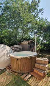 Maisons de vacances Maison de campagne avec bain nordique : photos des chambres