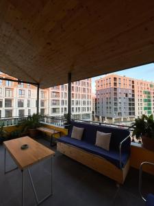 Cozy big apartment with balcony