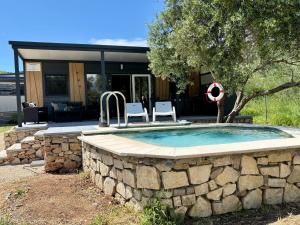 Mobilhome-Kroatien DELUXE Mobilhome & privatem Meerwasserpool Insel Pašman