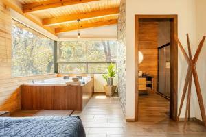 Cabaña Mazamitla con Jacuzzi hasta para 5 personas