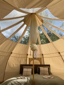 Luxe Glamping tent met sterrenhemel