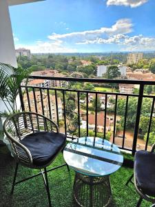 luxurious fully furnished two bedroom apartment with heated swimming pool fully equipped gym child play area and ample parking space and a relaxing rooftop with a breathtaking city views