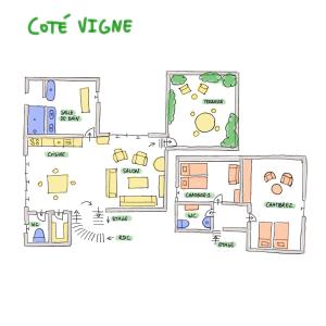 Maisons de vacances Ecologis du Vignoble : photos des chambres