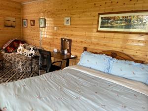 Farm stay cabin in the woods