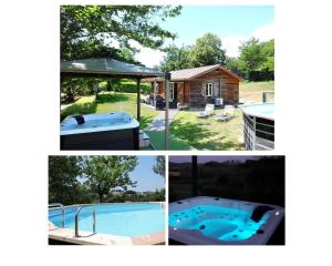 Maisons de vacances Chalet Meleze - Les Chalets de Barruerot - Spa jacuzzi privatif - Piscine en ete : photos des chambres