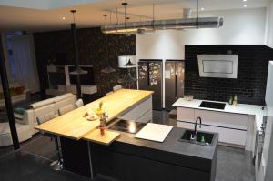 Luxury loft with a gym