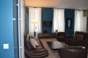 Luxury loft with a gym