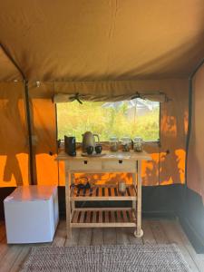 Een luxe safari tent