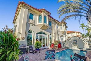 Massive waterfront home with pool