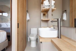 Luxury ultramodern in club house building with poolspa