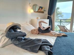 Appartements Superbe Duplex les pieds dans l'eau Vue Lac et Chateau avec Plage et parking Prives : photos des chambres