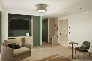 Familienzimmer mit Kingsize-Bett und Schlafsofa