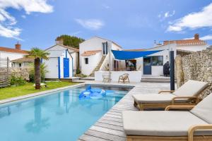 Maisons de vacances Piscine chauffee, jardin, magnifique villa pour 10 : photos des chambres