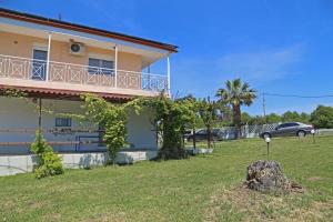 Potidaias olives tree field house