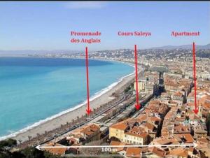 Au cœur du Vieux Nice, 3 chambres au calme, grand appartement