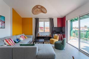 Appartements Bel appartement avec terrasse vue rhune, parking et proche des plages de Bidart : photos des chambres