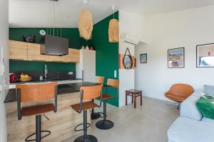 Appartements Bel appartement avec terrasse vue rhune, parking et proche des plages de Bidart : photos des chambres