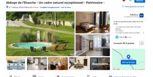 Villas Gite de l-Abbaye de l-Etanche : Villa - Vue sur Jardin