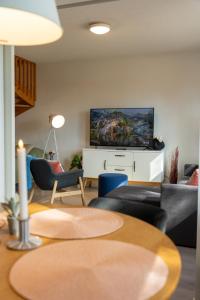 Two-story family apartment with private yard