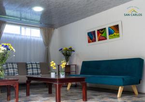 San Carlos Apartaestudio céntrico con cocina en Choachí